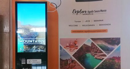 Installation de la première borne interactive dédiée à la promotion de la région Souss Massa, à l’aéroport Al Massira d’Agadir